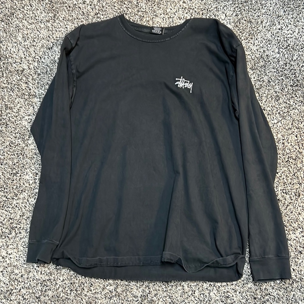 Black Stüssy, long sleeve shirt